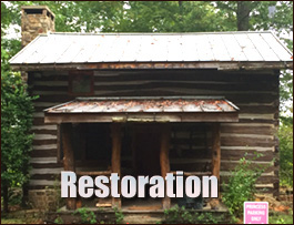 Historic Log Cabin Restoration  Bristol City, Virginia